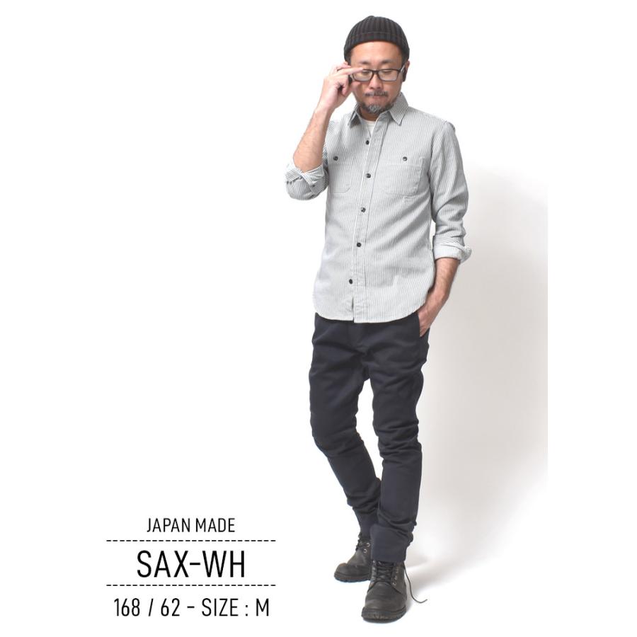 RRL ヒッコリーシャツ ストライプ ヒッコリー ストライプ シャツ メンズ 長袖 厚手 国産 春 秋 大きい