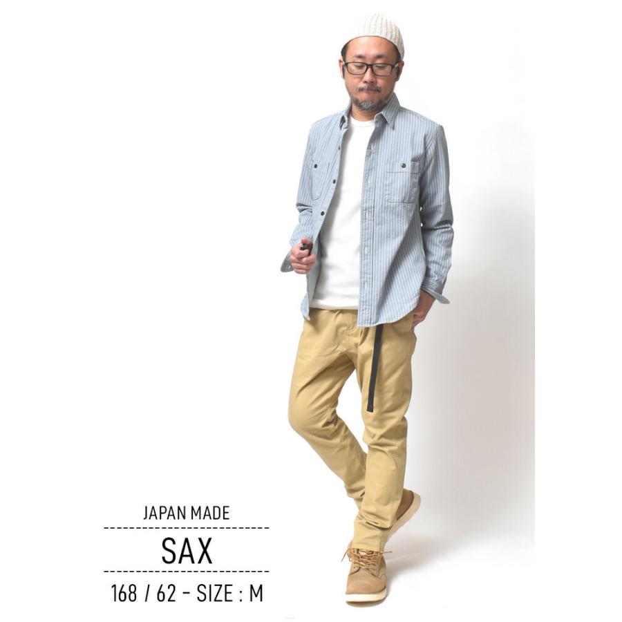 希少visvim ヒッコリーストライプL ラモシャツ　野良着　美品 ヒッコリー ストライプ シャツ メンズ 長袖 厚手 国産 春 秋 大きい
