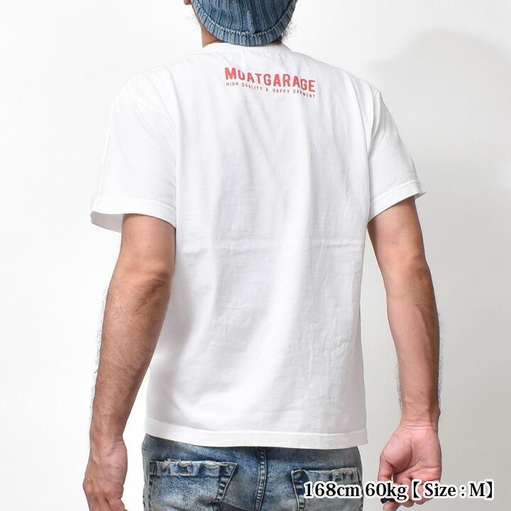 Tシャツ メンズ 半袖 アメカジ 厚手 大きいサイズ ブランド 着丈 短い Mg 094 Ss Moat Garage モートガレージ 通販 Yahoo ショッピング