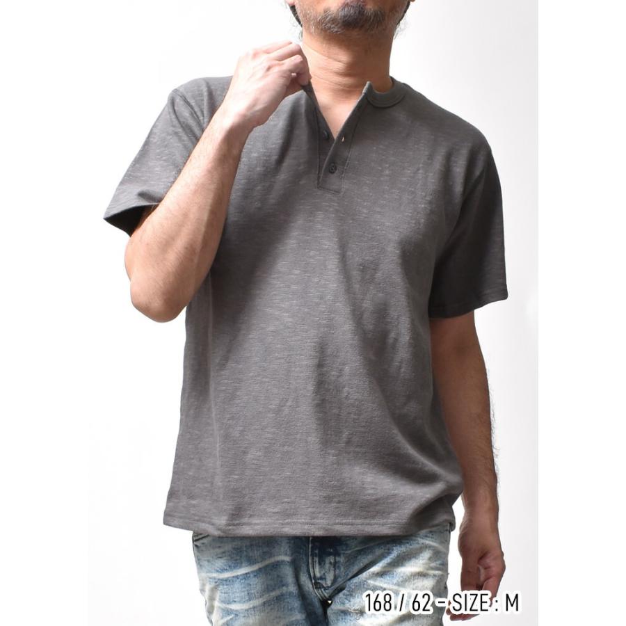 ヘンリーネック 厚手 半袖 Tシャツ メンズ 日本製 無地 ブランド おしゃれ アメカジ 30代 40代 50代 60代｜junmall｜12