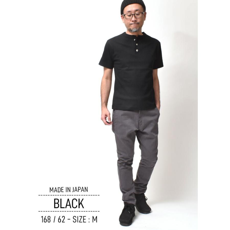 厚手 ヘンリーネック 半袖 Tシャツ メンズ 日本製 おしゃれ アメカジ