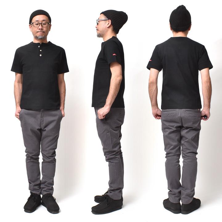 厚手 ヘンリーネック 半袖 Tシャツ メンズ 日本製 おしゃれ アメカジ