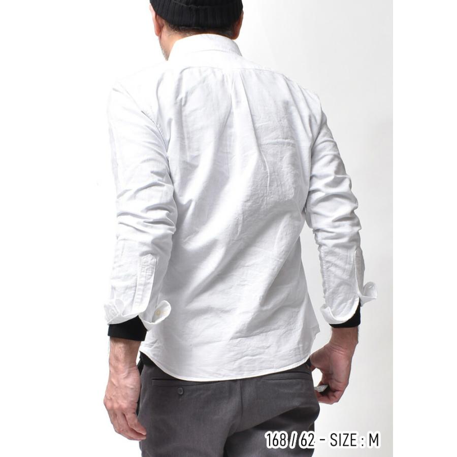 ボタンダウン オックスフォードシャツ メンズ 長袖 着丈 短め 日本製