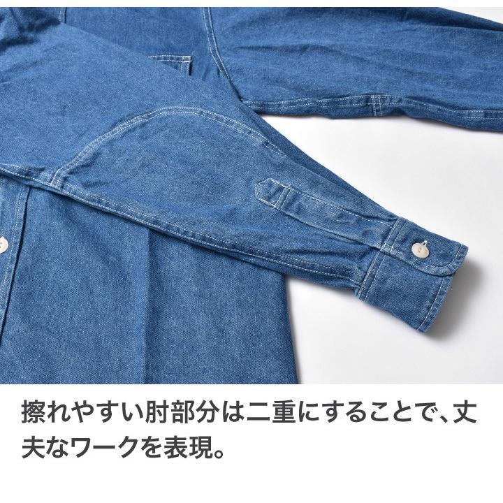 デニムシャツ メンズ 長袖 厚手 春 秋 アメカジ ブランド 30代 40代 50