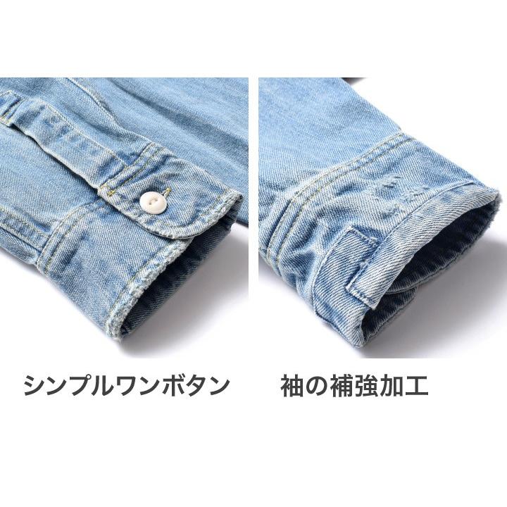 デニムシャツ メンズ 厚手 アメカジ 長袖 大きいサイズ カジュアル