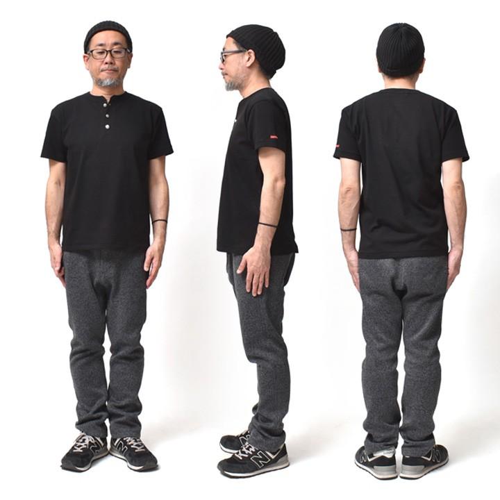 アメカジページ ヘンリーネック 半袖 Tシャツ メンズ 厚手 無地 カットソー トップス