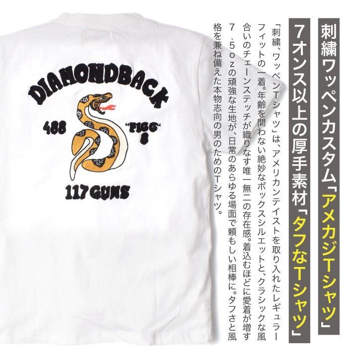 厚手 Tシャツメンズ 半袖 刺繍 ワッペン アメカジ ブランド 春夏 夏服