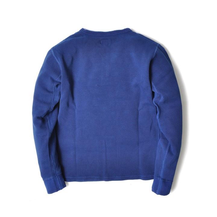 Vネック サーマル 無地 厚手 アメカジ メンズ 長袖 おしゃれ