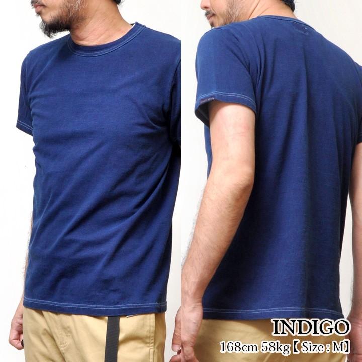 インディゴ Tシャツ メンズ 半袖 アメカジ 無地 おしゃれ 人気 Smc 0170 Ss Moat Garage モートガレージ 通販 Yahoo ショッピング