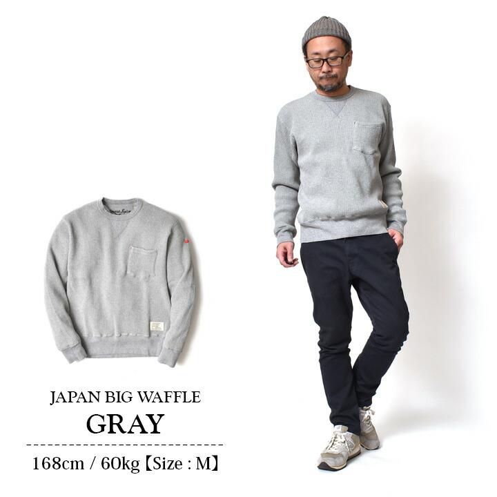 サムホール付き‼️ビンテージブラック ワッフル長袖カットソー Magine tシャツ VINTAGE WAFFLE SIDE RIB C/N L/S:ヴィンテージ
