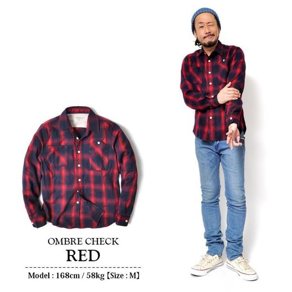 スマスパ オンブレ チェック 赤チェック 30代 40代 アメカジ : Moat