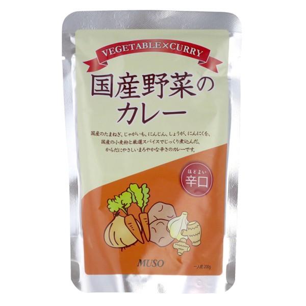 ムソー 国産野菜のカレー (辛口) レトルト 1人前 200g | 