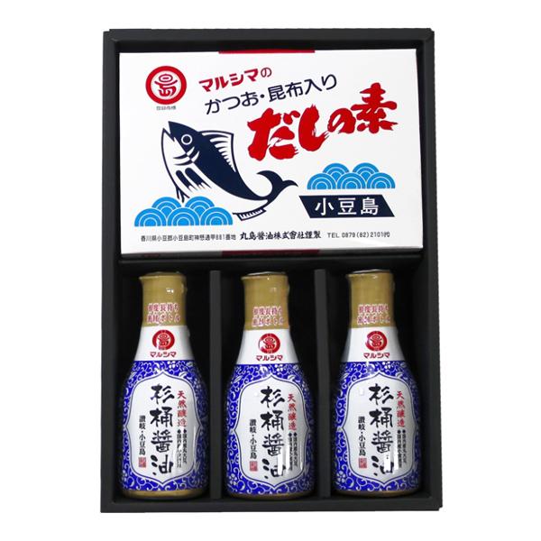 マルシマ ギフトSD-30 杉樽醤油 かつおだしセット | 