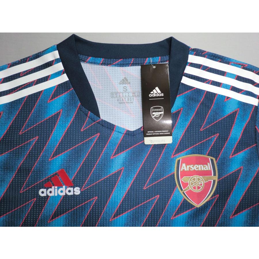 アーセナルFC（プレイヤー）　Arsenal Football Club　Third　Match Shirt　2021-2022　日本Mサイズ相当｜junmokuren-shopping｜04