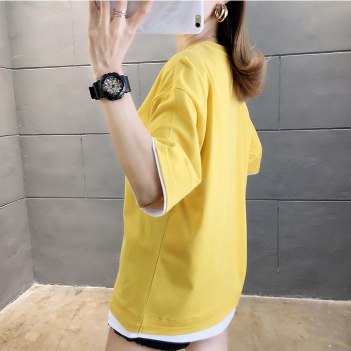 半袖 tシャツ レディース トップス 夏 レイヤード カットソー 半袖 tシャツ レディース トップス 夏 レイヤード カットソー