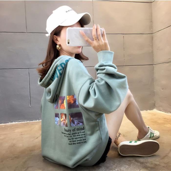 プルオーバーパーカー レディース トップス 長袖 トレーナー ロゴ プリント シンプル フード付 春 秋 Pk4 Juno Store 通販 Yahoo ショッピング