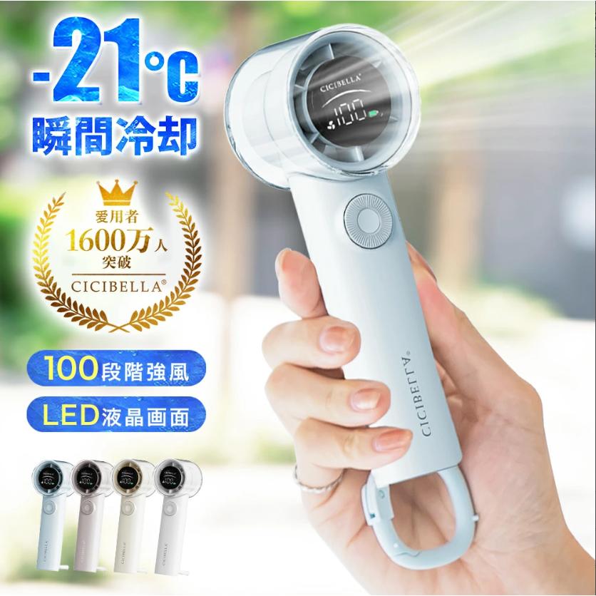 シシベラ 高速ハンディファンPRO 1〜100段階 大風量 超軽量