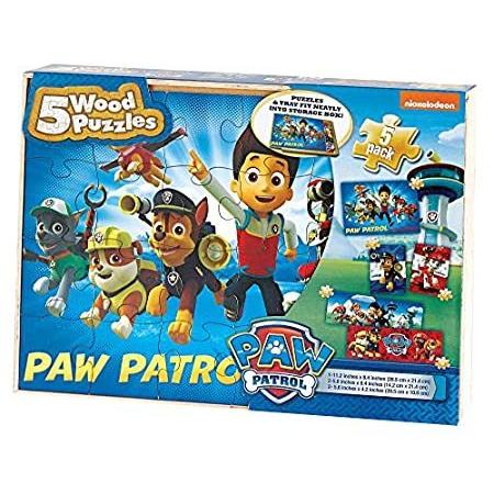 激安通販新作 5 Patrol Paw Wood Box Storage Wooden in Puzzles ハウス、建物