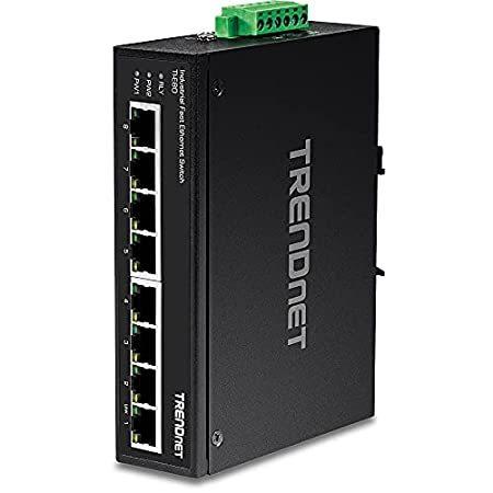 【新品】 TRENDnet 8-Port TI-E80 Switch, DIN-Rail Ethernet Fast Unmanaged Industrial スイッチングハブ