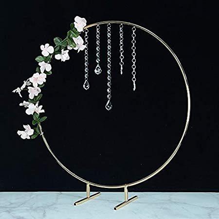 Everbon 10個パック 高さ26インチ ウェディングセンターピース デコレーション ゴールドメタルフローラルフープ リース ラウンドリング アー メルカリ