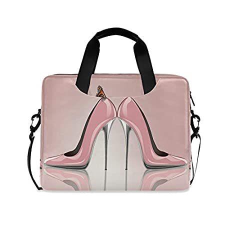 完成品 Pink Bag Shoulder Laptop Ombra High C Sleeve Laptop Portable Butterfly Heel ノートパソコンバッグ、ケース