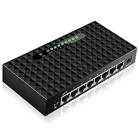 【SALE】 TEROW TXE099 8 Port Gigabit Ethernet Network Switch, 10/100/1000Mbps Networ スイッチングハブ