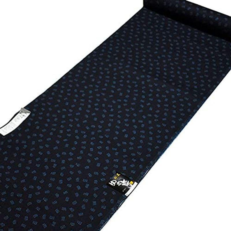 紺 源氏香 夏 ゆかた 反物 日本製 本染め 反物 メンズ|junostore|02