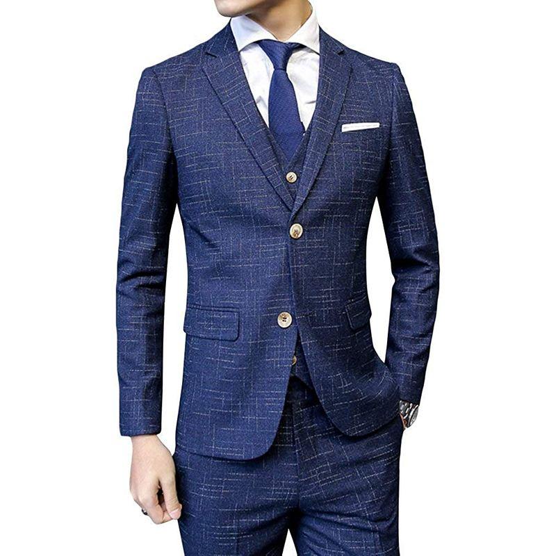 【新品 送料込み】 CEEN スリーピース メンズ オシャレ スタイリッシュスーツ ビジネス・パーティー 春秋 【2035102887】(10594円)