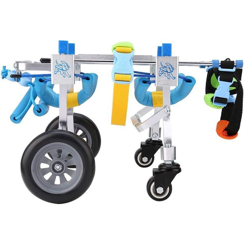 犬 車椅子 ペット車椅子 4輪 ペットウォークアシスタント リハビリ用歩行補助具 犬の歩行器 調節可能 アルミ製 耐久性 組立て簡単 組立て簡単 車椅子 ペット車椅子 4輪 ペットウォークアシスタント リハビリ用歩行補助具 犬の歩行器 調節可能 アルミ製 耐久性