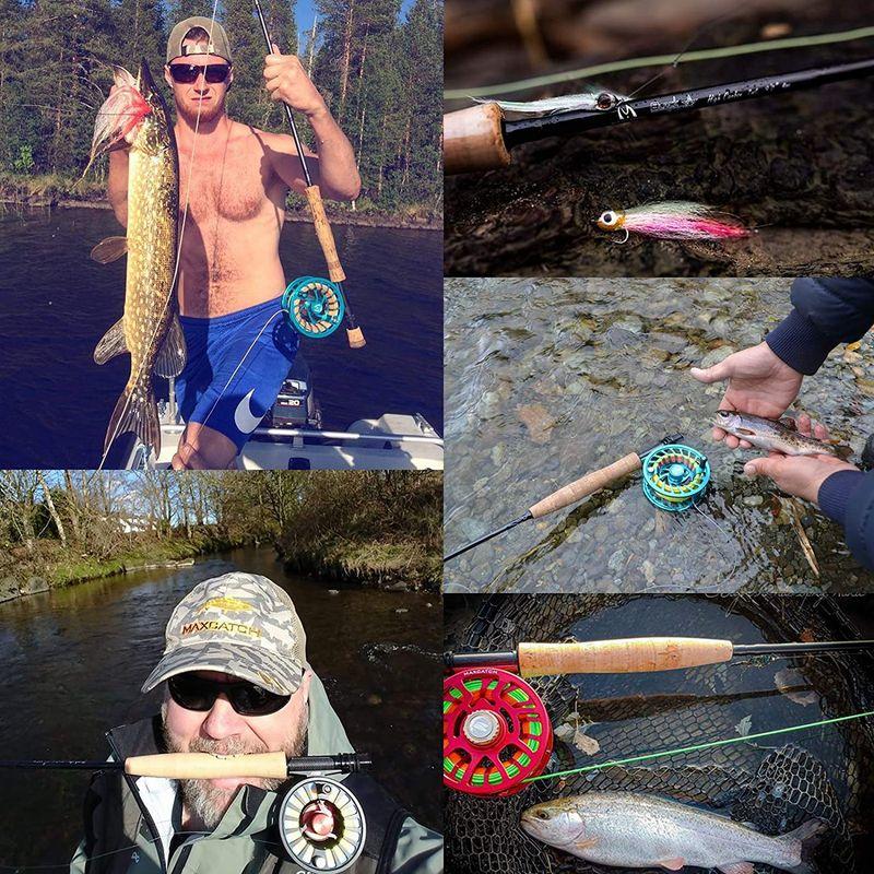 M MAXIMUMCATCH Maxcatch Black Star フライフィッシングロッド：IM10炭素繊維、4ピース フライロッド ( MAXIMUMCATCH Maxcatch Black Star フライフィッシングロッド：IM10炭素繊維 4ピース フライロッド