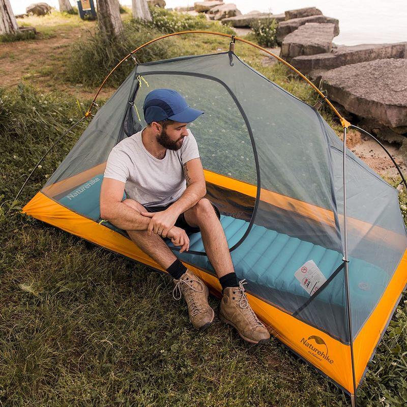 Naturehike公式ショップ テント 1人用 ソロテント 軽量 コンパクト 前室付き キャンプ 自立式 耐水圧4000? 2重層 登山 テント 1人用 ソロテント 軽量 コンパクト 前室付き キャンプ 自立式 耐水圧4000 2重層 登山
