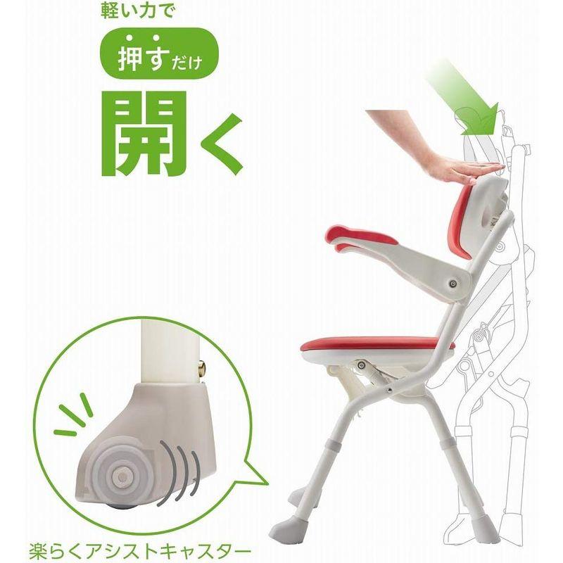 ★11時間以内発送★美品 楽らく開閉シャワーベンチ CN レッド 【NA2359179578】(12282円)