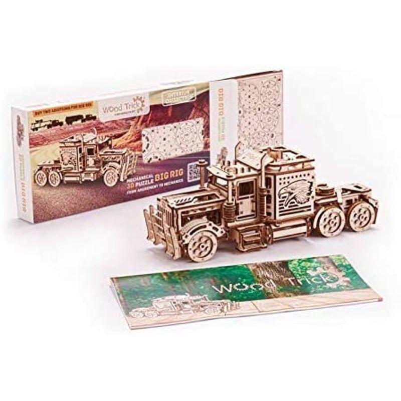 Woodtrick ウッドトリック ビッグリグ大型トラック 木製3Dパズル ウッドトリック ビッグリグ大型トラック 木製3Dパズル