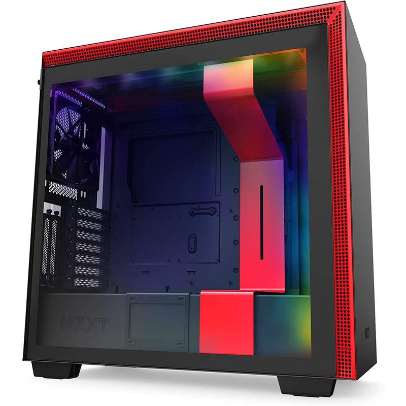 NZXT H710i Black & RED ミドルタワーPCケース E-ATX 対応 強化ガラスモデル スマートデバイス搭載モデル CA- H710i Black RED ミドルタワーPCケース ATX 対応 強化ガラスモデル スマートデバイス搭載モデル CA
