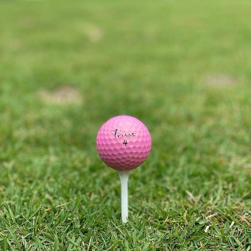 TrustトラストゴルフボールRosaウレタンカバー 3ピースリアクティブコア(ツアー系) ヘッドスピード42m/s以下 ローサパールピンク ／ 3ピースリアクティブコア ツアー系 ヘッドスピード42m/s以下 ローサパールピンク