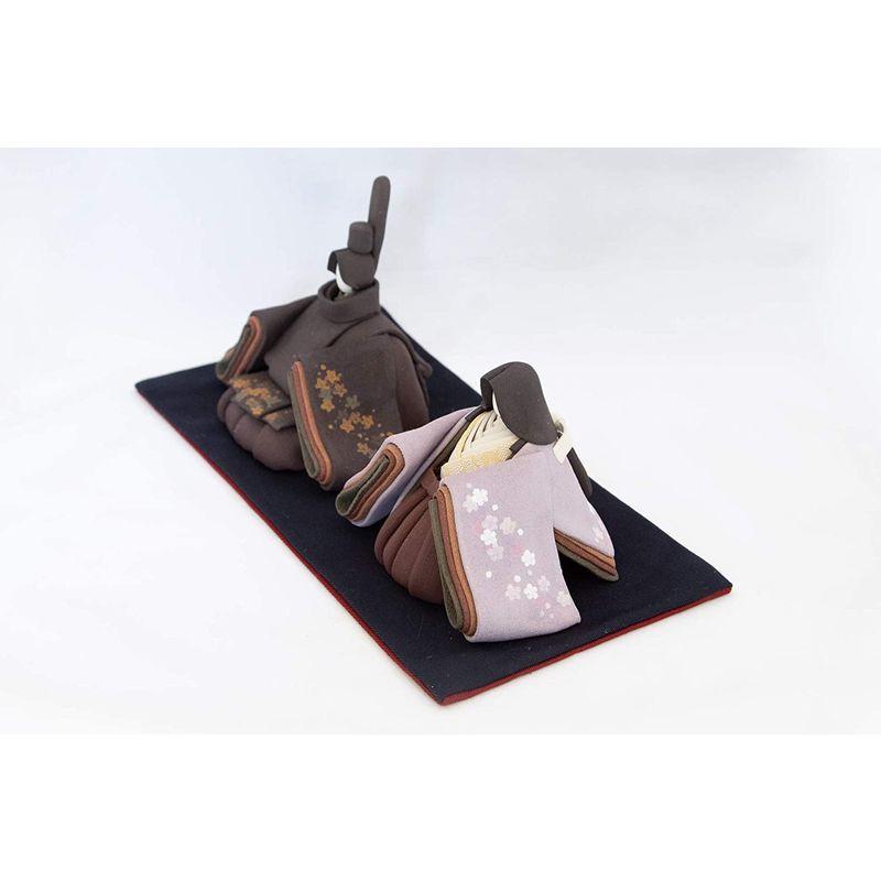 ひな人形 陶雛 澤りか作 (女雛 藤、男雛 黒) お雛様 コンパクト 水洗い可 桐箱入り 陶雛 澤りか作 女雛 藤 男雛 黒 お雛様 コンパクト 水洗い可 桐箱入り