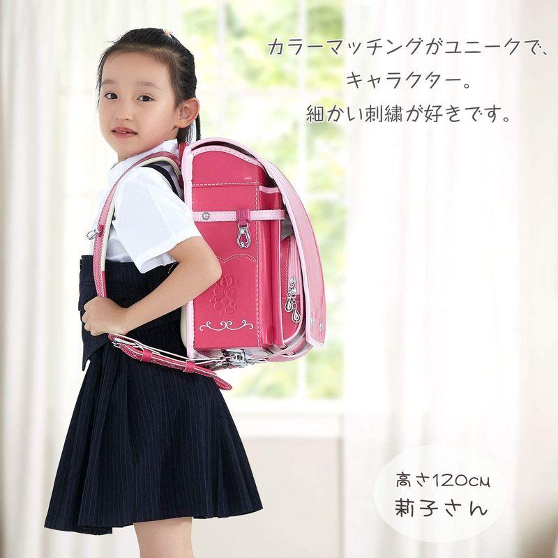 高評価続出！ Coulomb クーロン プレリュード・ランドセル 女の子 小学生通学鞄 A4フラットファイル対応 高級合皮 大容量 撥水加工 パール生地 【C2114031012】(11007円)