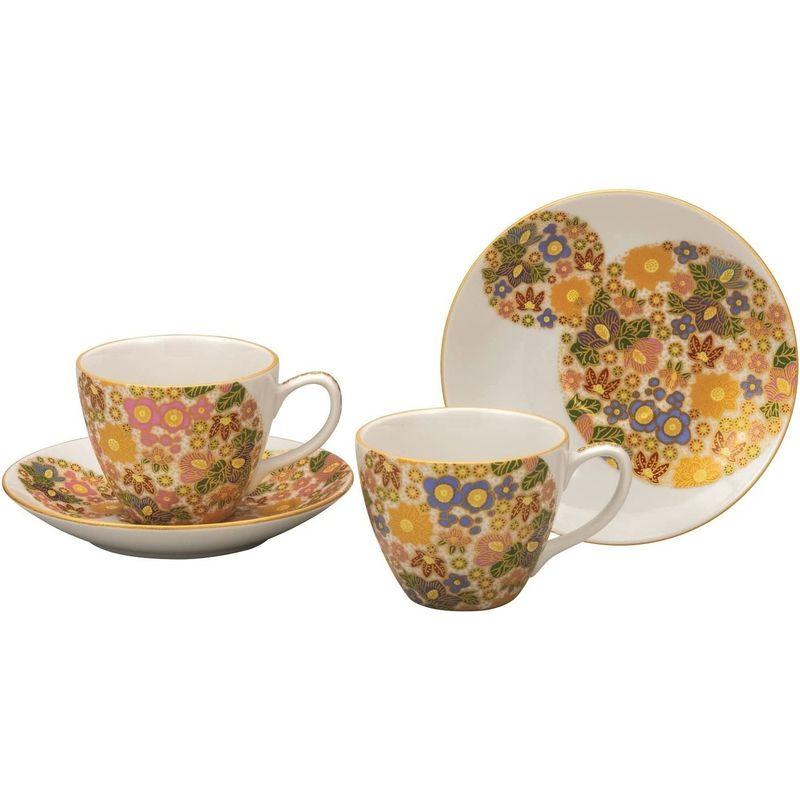 【新品訳あり】 九谷焼 九谷のカップ＆ソーサー ペアコーヒー 花詰 【1968827730】(10251円)