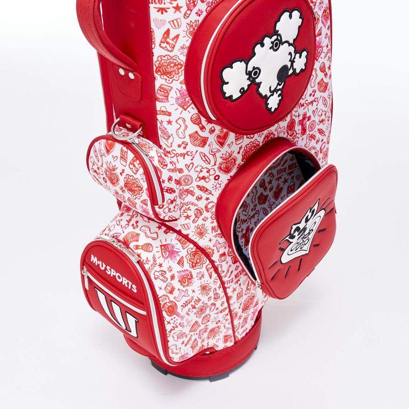 【売り切りお値下げ】 エムユースポーツ(M・U SPORTS) キャディバッグ レッド 8.5型 レディース メキシカン総柄 703D1122 【8003463644】(28391円)