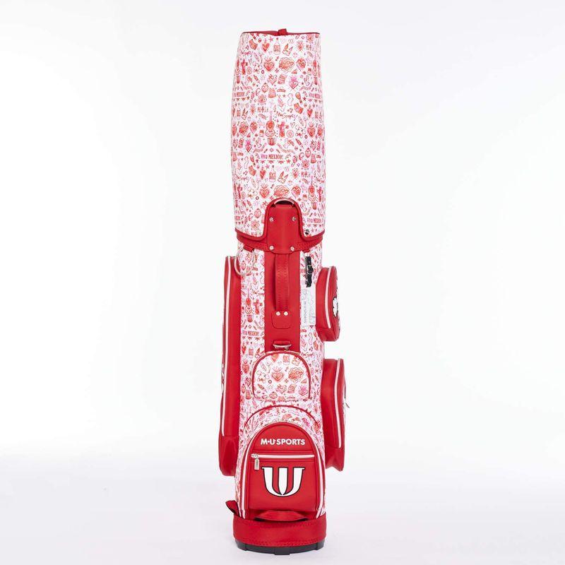 【売り切りお値下げ】 エムユースポーツ(M・U SPORTS) キャディバッグ レッド 8.5型 レディース メキシカン総柄 703D1122 【8003463644】(28391円)