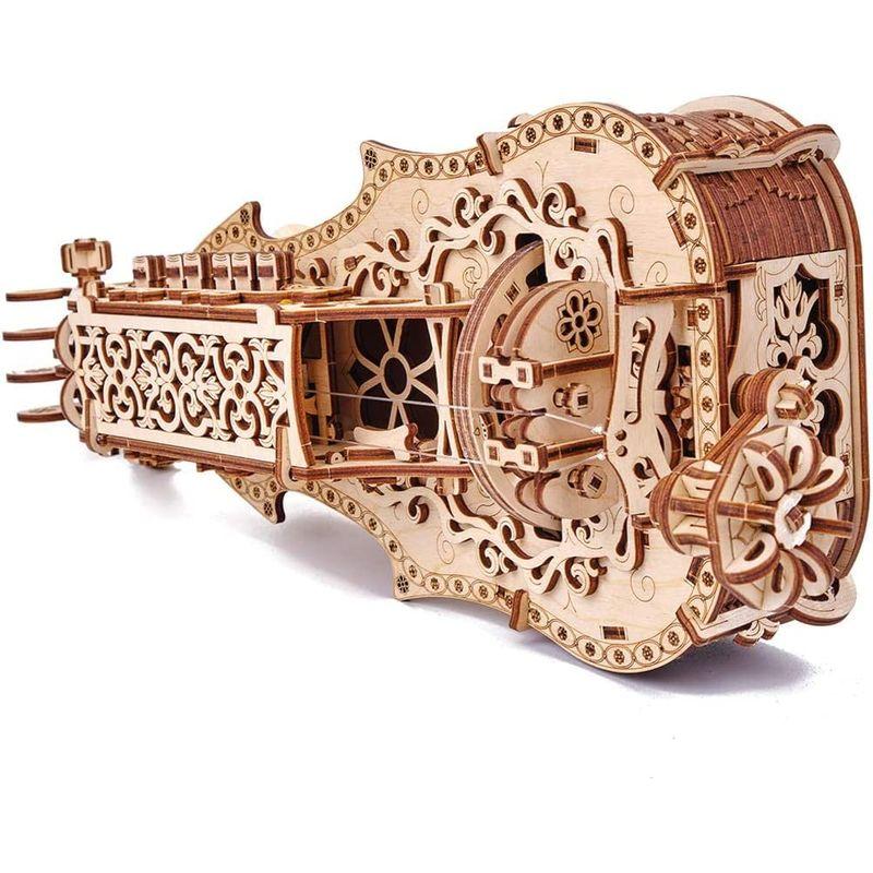 Wood Trick ウッドトリック リラ・ダ・ヴィンチ ハーディ ガーディ 楽器になる 3Dウッドパズル / 木製模型 Trick ウッドトリック リラ ダ ヴィンチ ハーディ ガーディ 楽器になる 3Dウッドパズル 木製模型