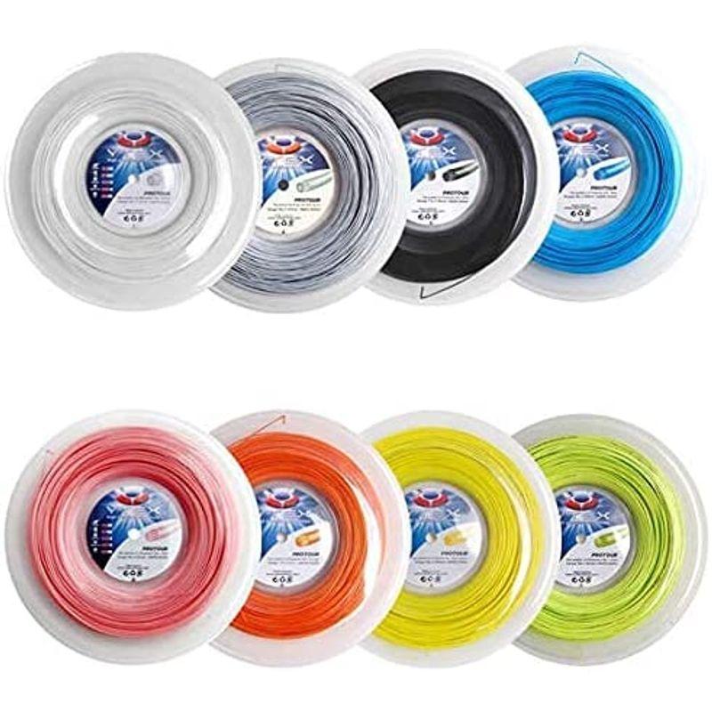 【ほぼ未使用】 ワイテックス プロツアー 200Mロール 硬式テニス ポリエステル ガット ゲージ:1.28mm ブラック 【2364607818】(12312円)