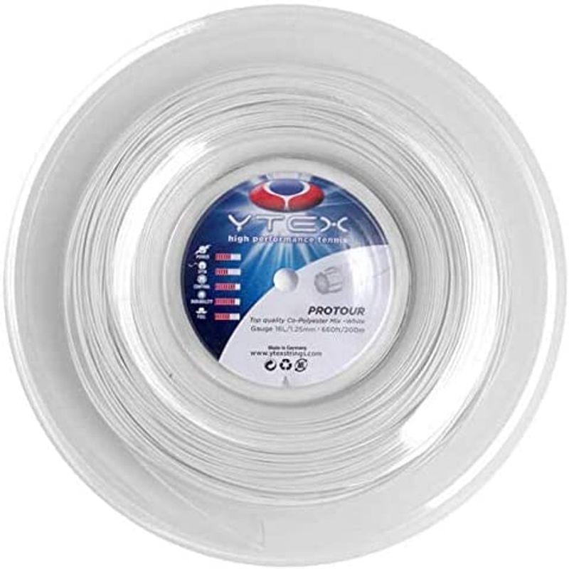 【ほぼ未使用】 ワイテックス プロツアー 200Mロール 硬式テニス ポリエステル ガット ゲージ:1.28mm ブラック 【2364607818】(12312円)