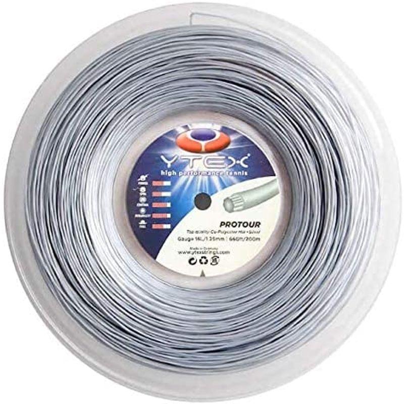 【ほぼ未使用】 ワイテックス プロツアー 200Mロール 硬式テニス ポリエステル ガット ゲージ:1.28mm ブラック 【2364607818】(12312円)