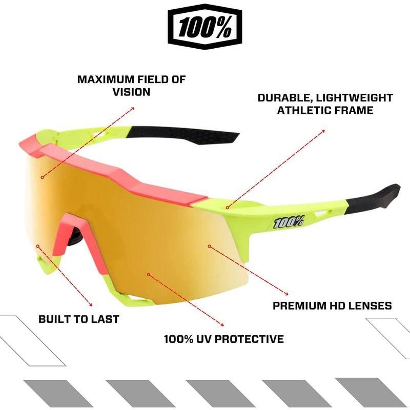 【最終値下げ】 ワンハンドレッド スポーツサングラス SPEEDCRAFT Mirror Lens クリアレンズ付き 61001-264-01 Matte 【3351753102】(17452円)