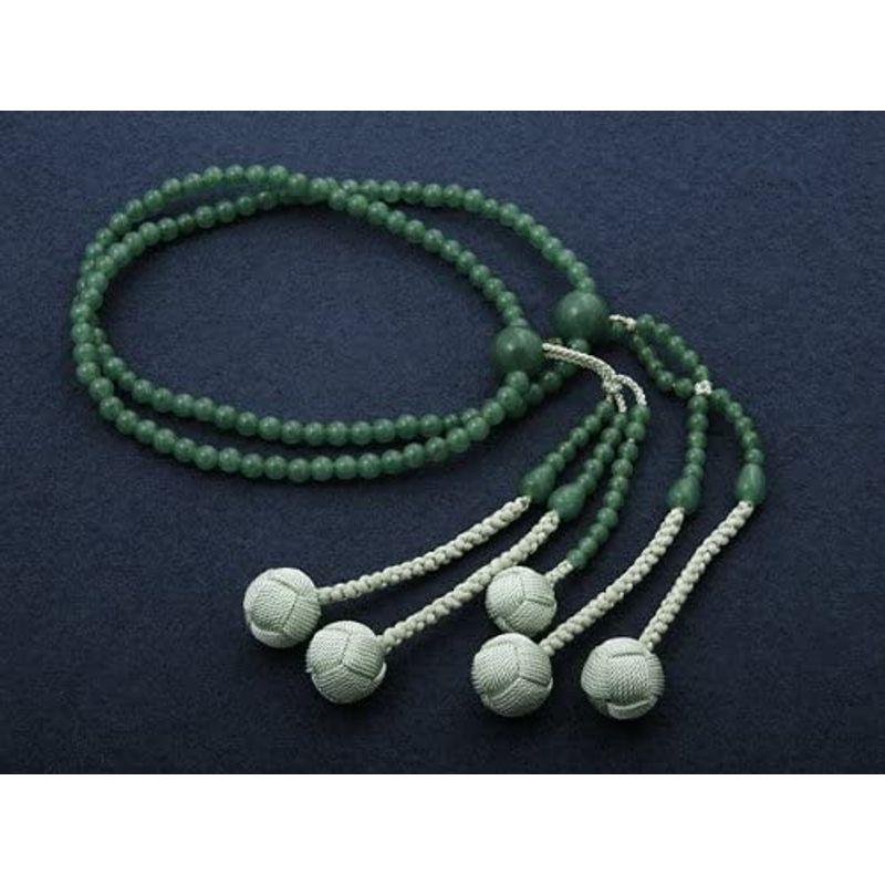 一番人気物京仏壇はやし 数珠 日蓮宗 京都 念珠 数珠袋セット 翡翠