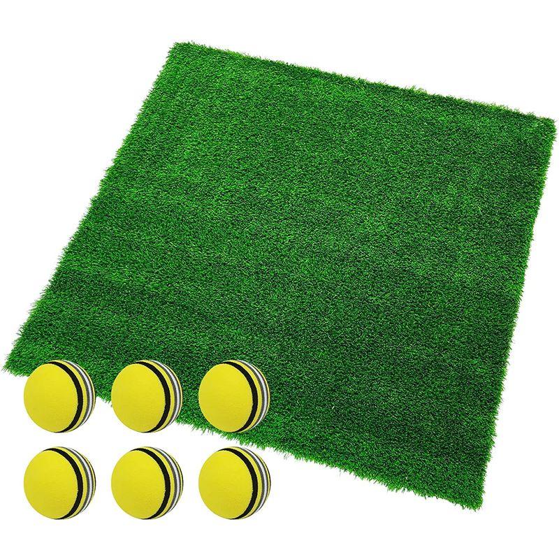 GolfStyle ゴルフマット 45mm ラフ芝 ゴルフ 練習 マット 120×120cm アイアン ショット アプローチ 練習用 Rou ゴルフマット 45mm ラフ芝 ゴルフ 練習 マット 120×120cm アイアン ショット アプローチ 練習用 Rou 　