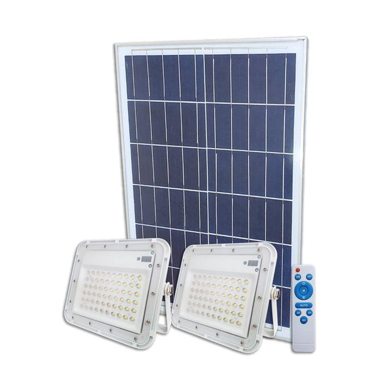 分離型 リモコン式 ledガーデンライト 20w ソーラーライト 屋外 屋内 防水 明暗センサー 太陽光発電 LED 投光器 ソーラー充電 - 8