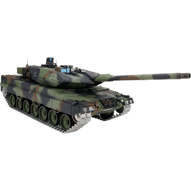 Heng Long 改造 TK6.0 エディション 1/16 2.4ghz リモートコントロール ドイツヒョウ柄 2A6 戦車モデル(360