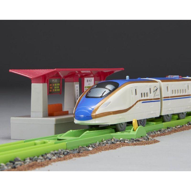 プラレール にぎやかアナウンス サウンドE7系新幹線かがやきレールセット (初回版) にぎやかアナウンス サウンドE7系新幹線かがやきレールセット 初回版